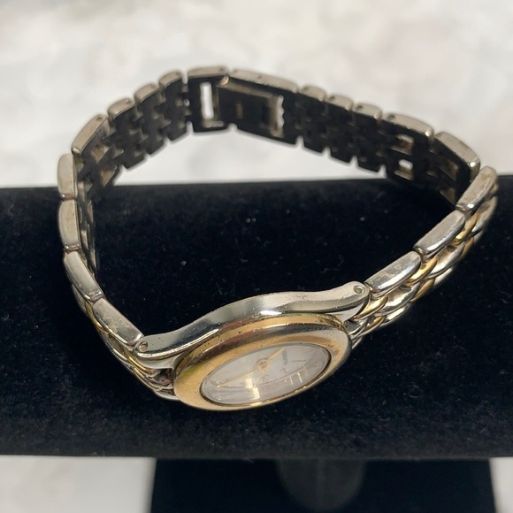 Liz Claiborne Vintage Ladies Analog Watch - Gold/Silver, 7”L - Picture 3 of 9